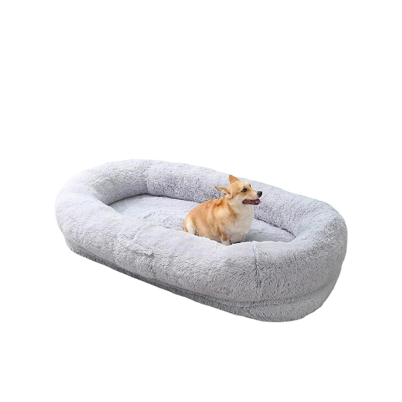 Blød plys vaskbar hundeseng 