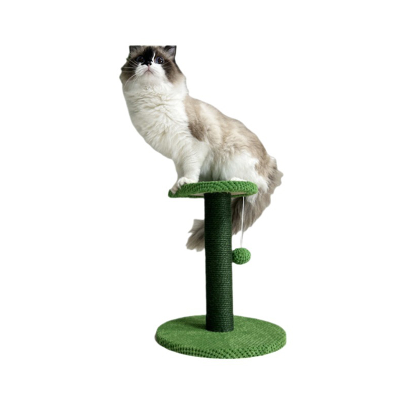 Katte-klatreplatform i træ